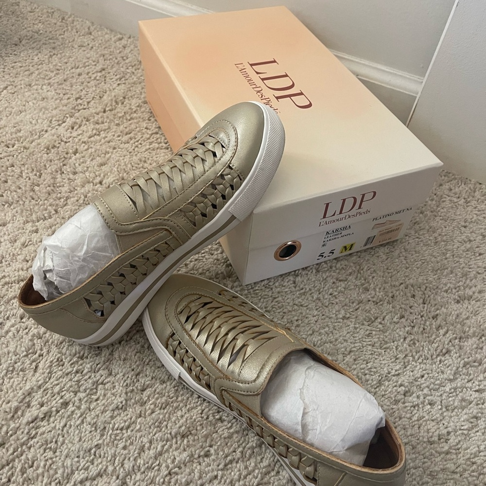 Women's Tan Slip-On Loafers - Picture 5 of 6